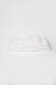 Omne Sleep 4-Piece White Brushed Microfiber King Hypoallergenic Sheet Set